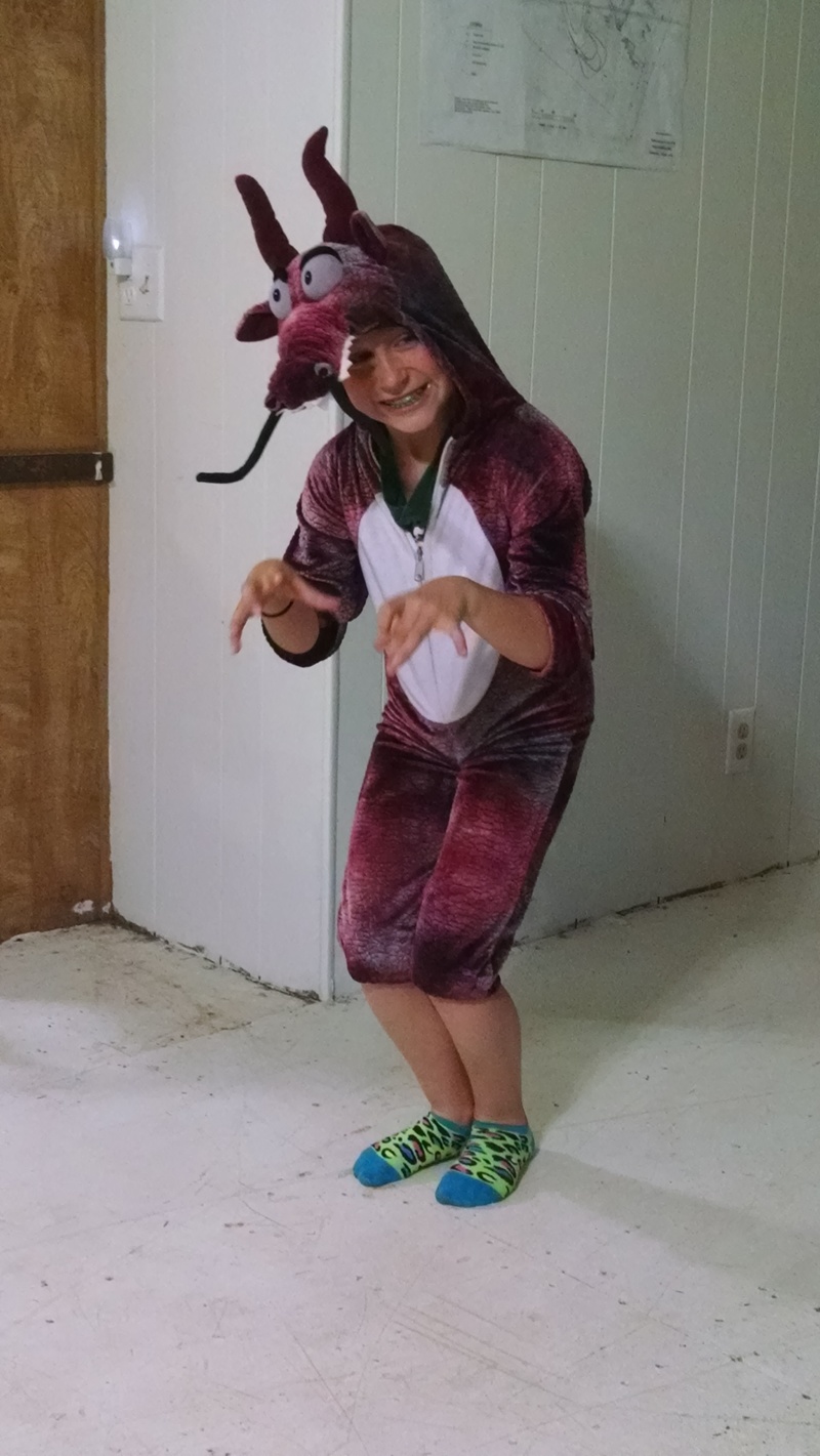 This dragon was ready to pounce on us.