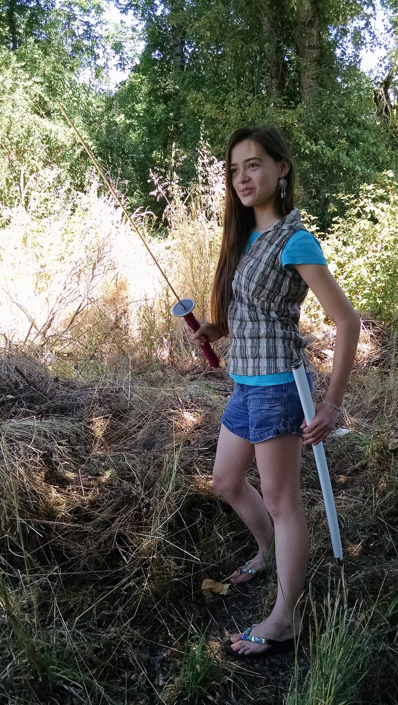 Latia and Joseph's new Japanese Katana.