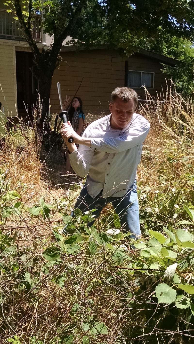 When Joseph and Ben were teenagers they were hired by a man to clean a hillside of blackberry vines. They did a great job.