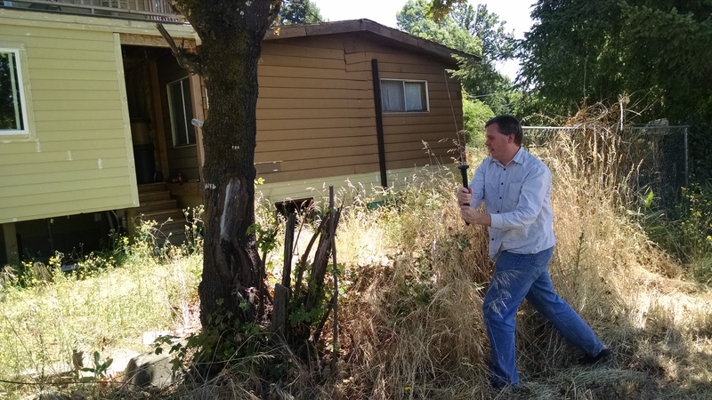 And Joseph demonstrating the ability to cut down a branch with a single stroke.