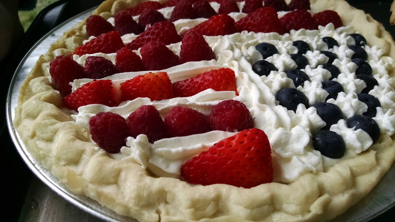 Akiko made pies for the 4th of July BBQ.