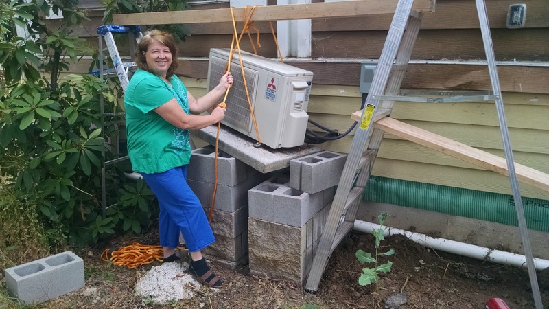 We needed to get the heat/air exchanger box out of the flood plane (above flood)in order to pass inspections.