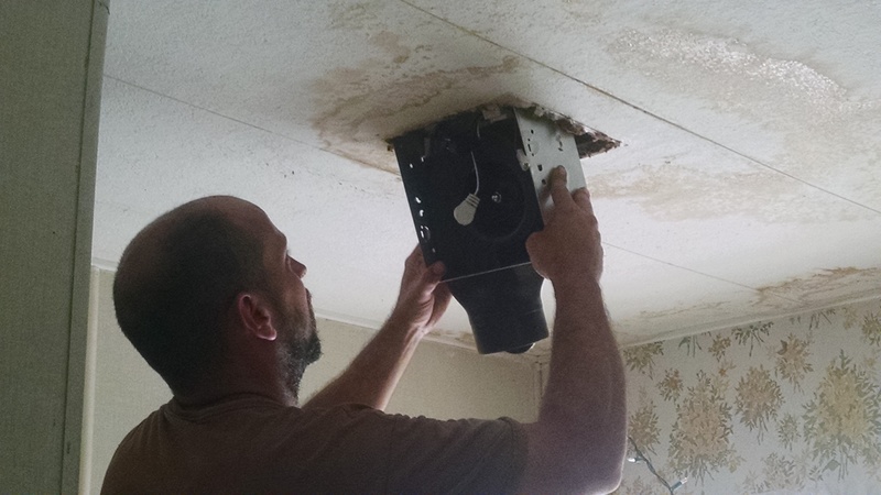 They installed the new led exhaust fan that we had purchased.