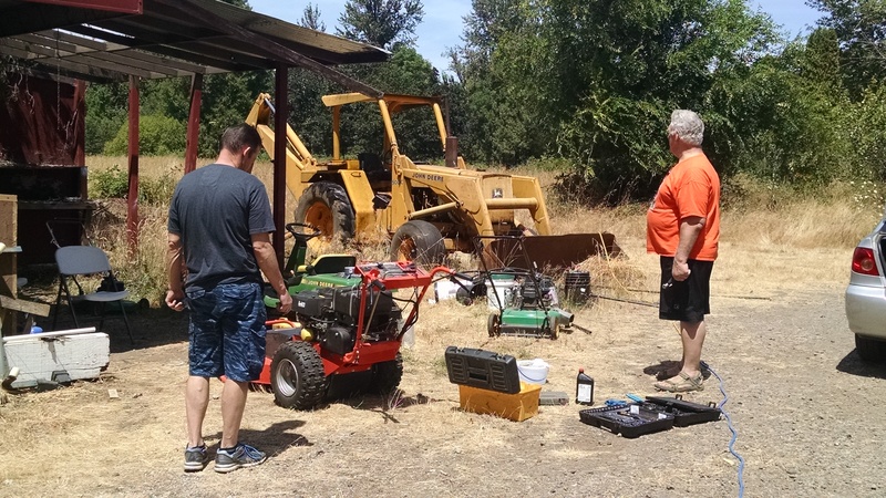 It was a grand show when we sprayed wasp and hornet killer in the backhoe, and I think someone hit the side. :-)