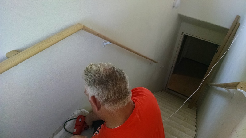 You can see the railings progressing.