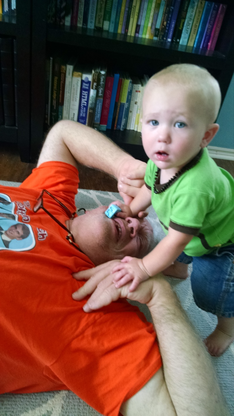 What? I think Grandpa likes a smashed eye.