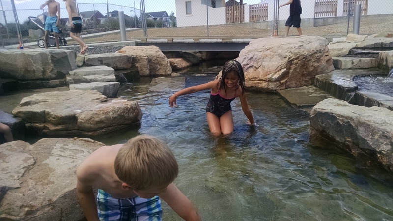 Eva got a bunch of sand in her hair.