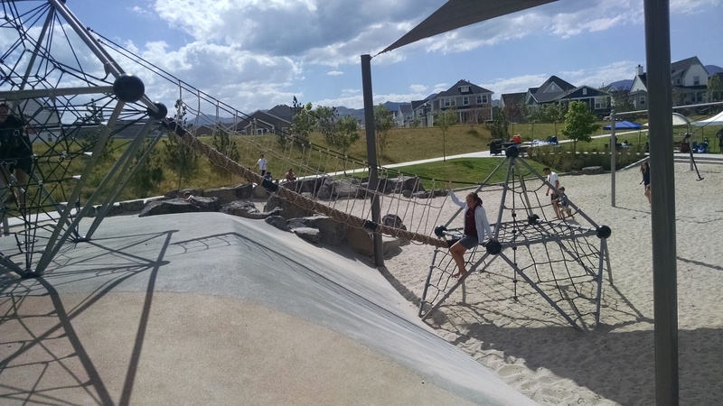 Here are some general pictures of the park. I loved the bouncy hill to walk on.