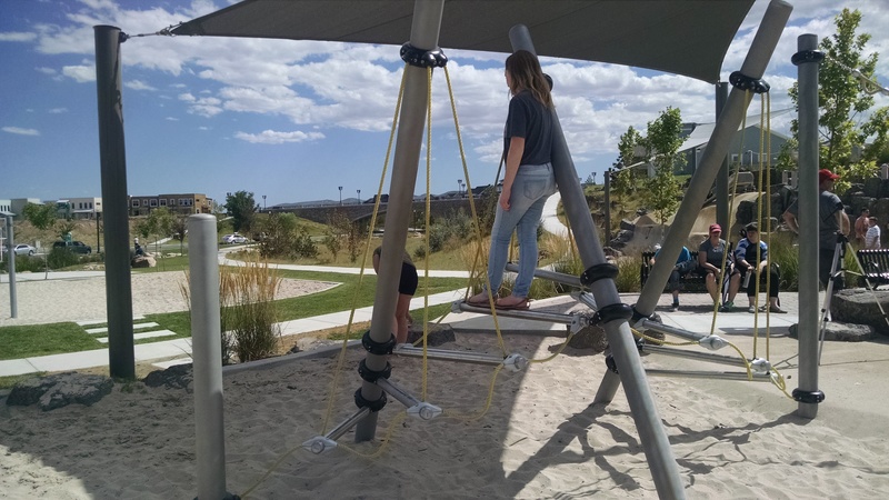 Here are some general pictures of the park. They had a thing that was like riding a windsurfer. Didn't get a picture of it.