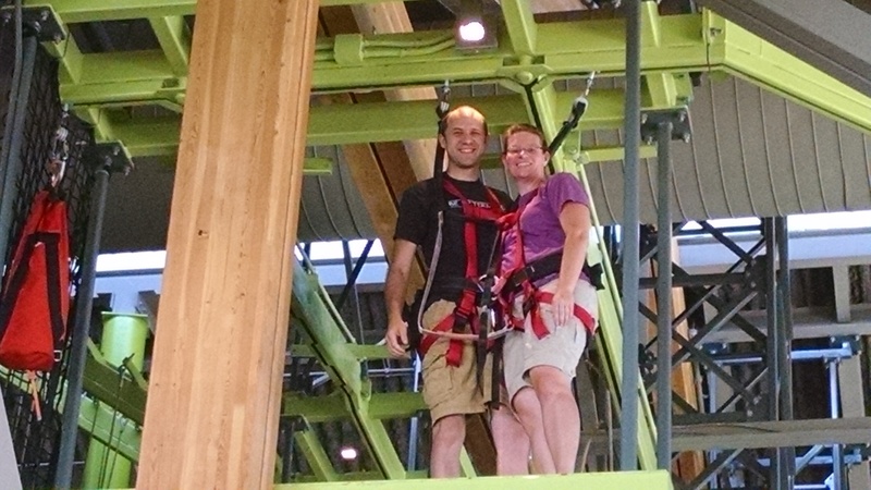 Joseph & Catherine in the Rainforest.