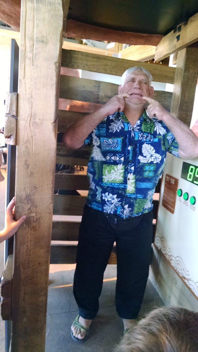 Don in the wind tunnel.