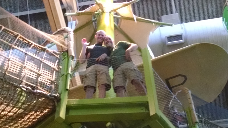 Joseph and Sam in the Rainforest.