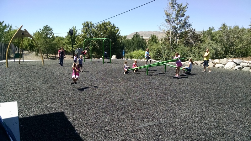 Savannah on the zip line.