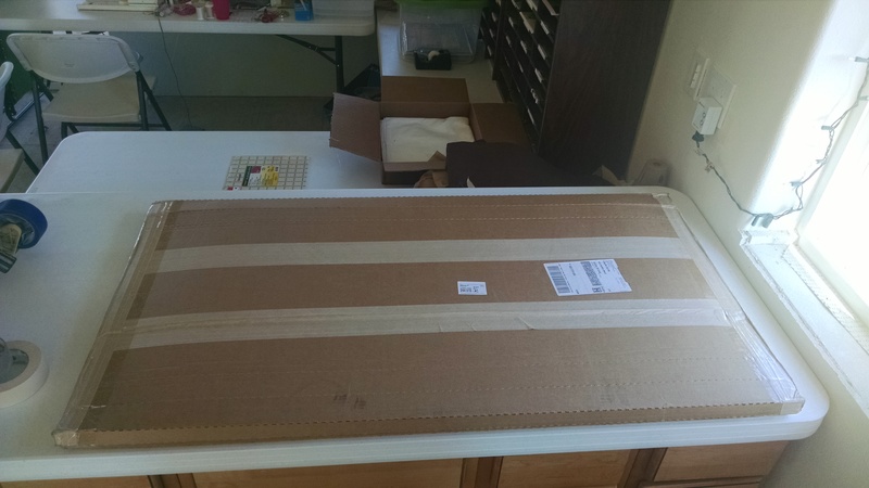 Canvas Packing being opened.