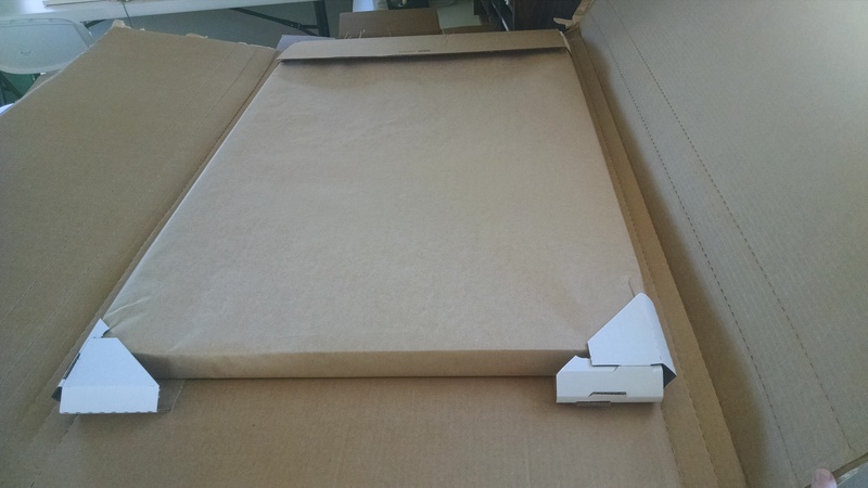 Canvas Packing being opened.