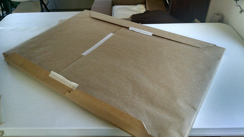 Canvas Packing being opened.