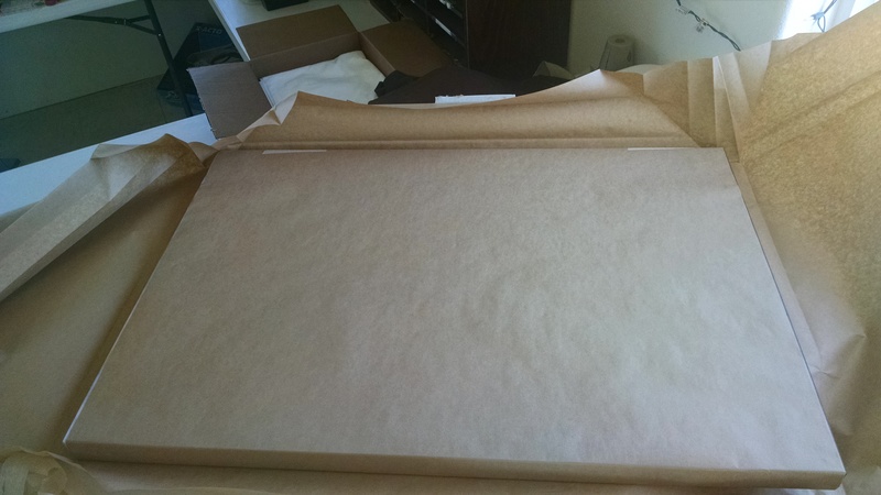 Canvas Packing being opened.