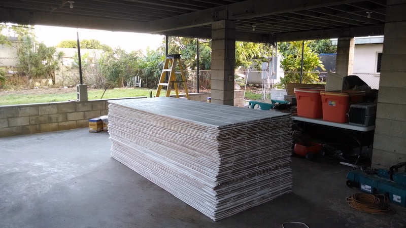 T1-11 stacked up by Fred and Erich, safely out of the weather.