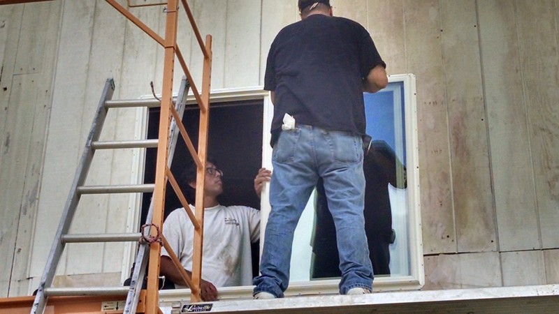 Master Bedroom window from outside.