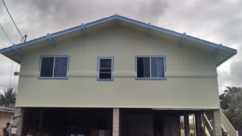 The back of the house sure improved it's looks with our painters' work.