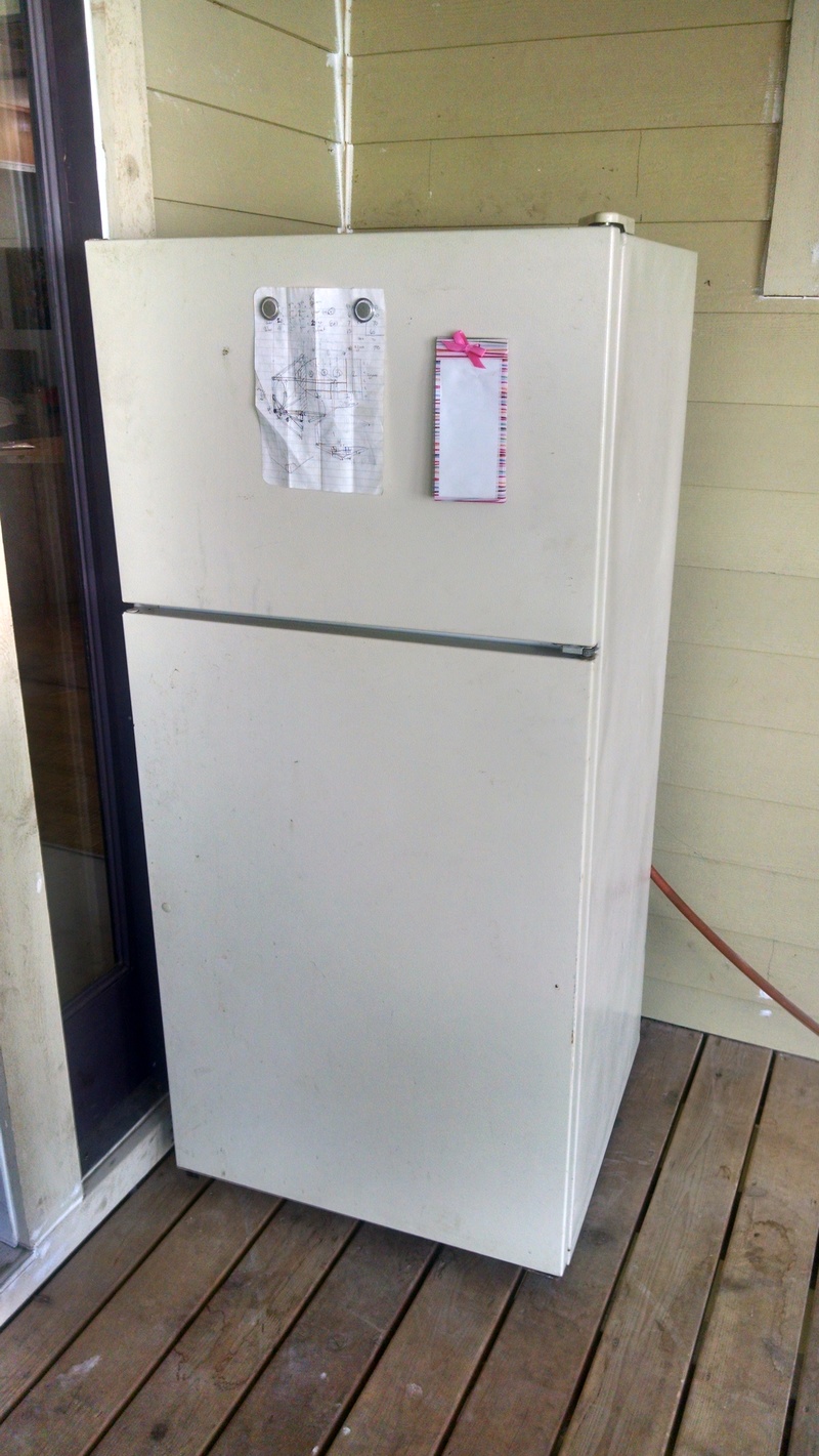 This will become Don's study fridge.