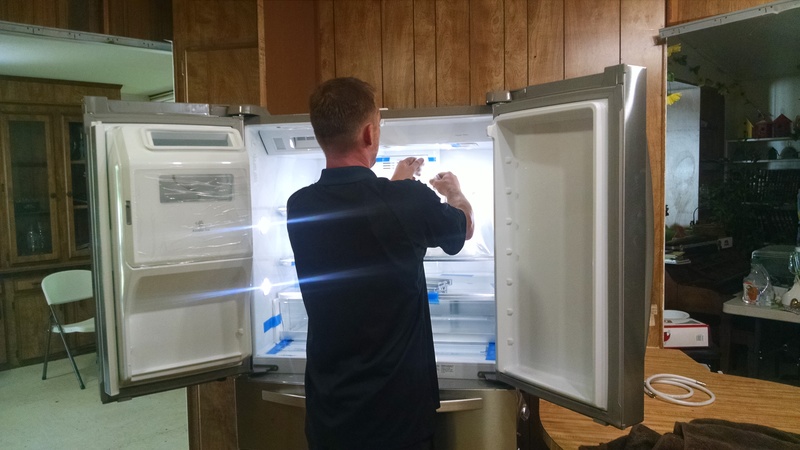 Unpacking the insides.