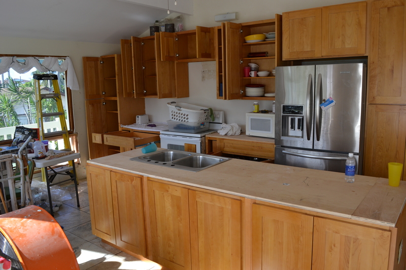 Kitchen north east doors open