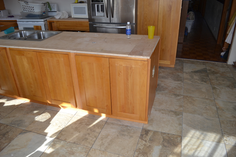 Kitchen island south west side