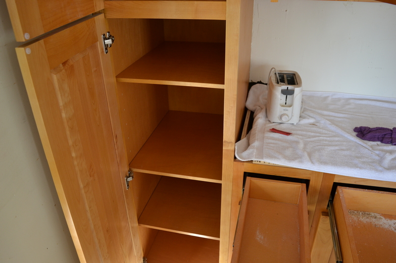 Kitchen main cabinets north end low