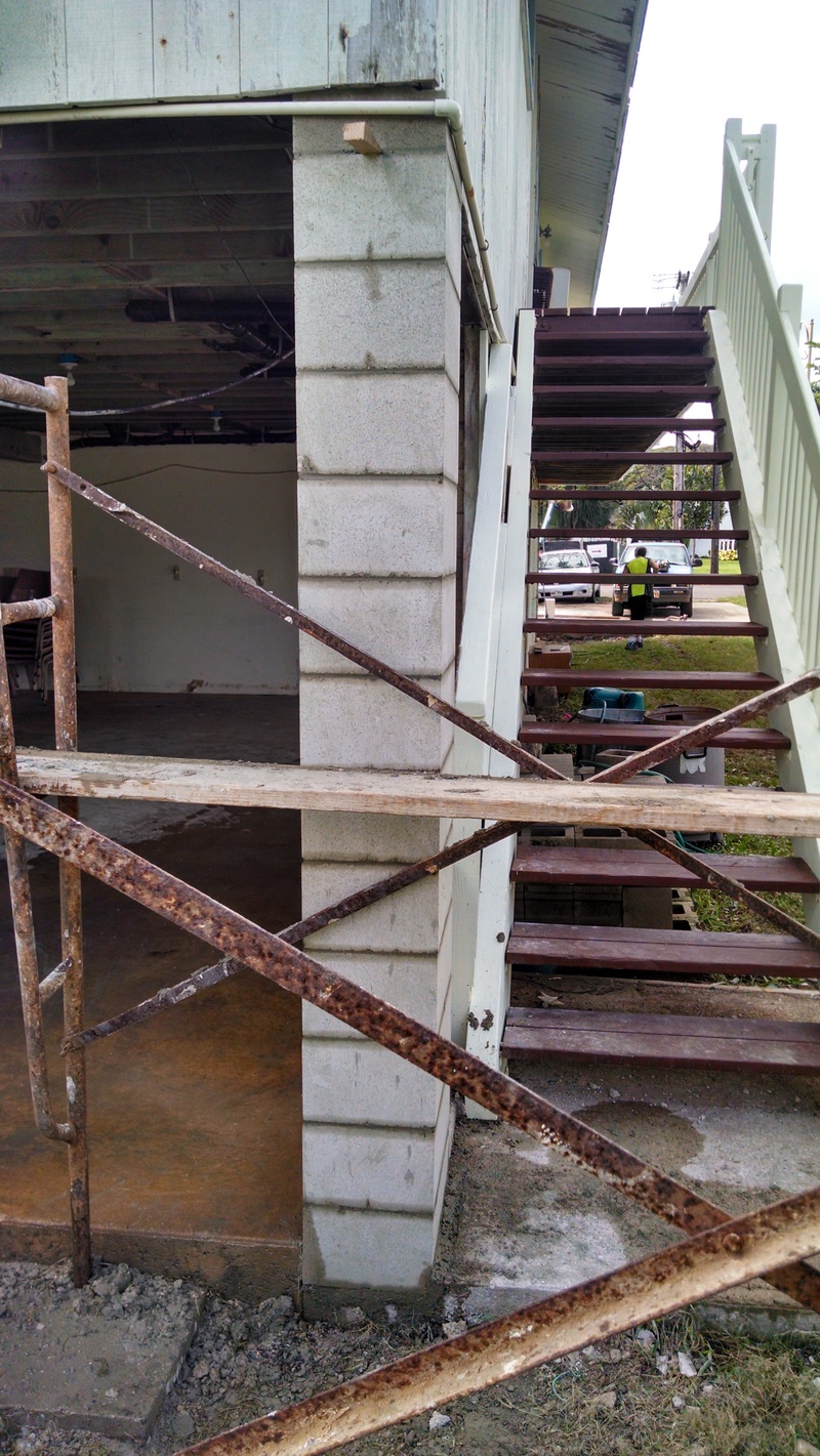 NE pillar mostly finished.