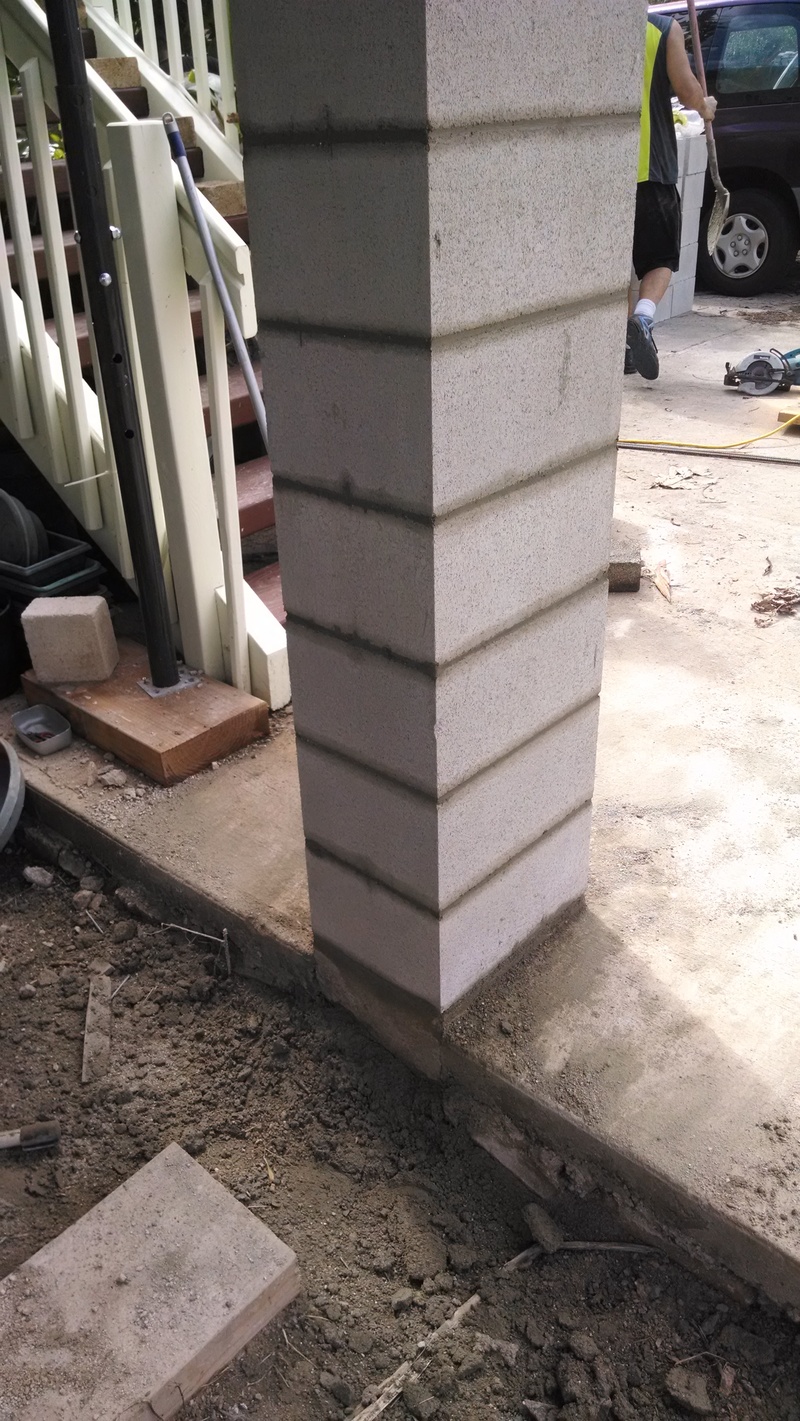 NW pillar mostly finished.