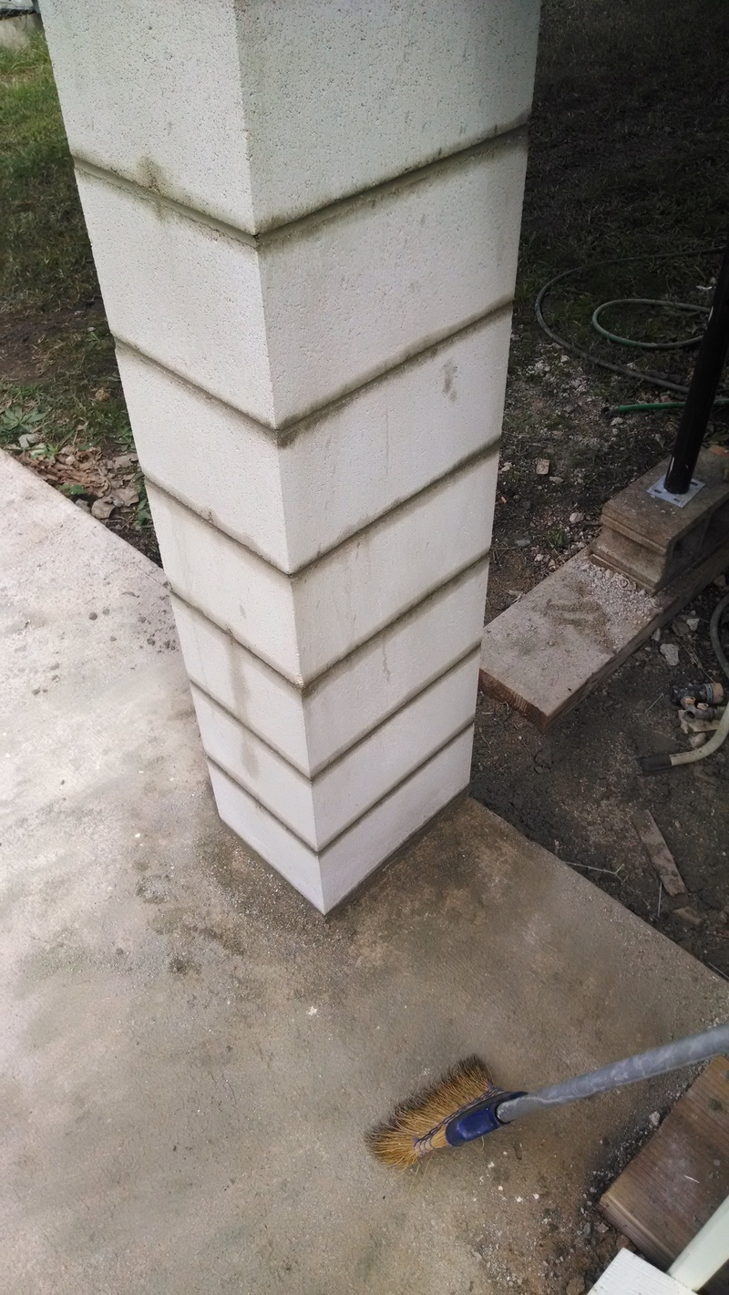 NW pillar mostly finished.