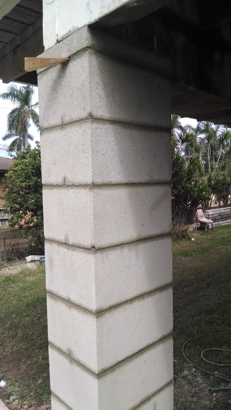 NW pillar mostly finished.