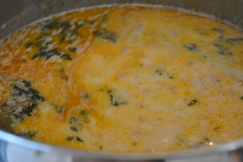 Our absolutely wonder "Zuppa Toscana." :-) Recipe started with Larissa's help. You can find it here: http://loiscolton.com/2007/hobbies/recipe/zuppatoscana.jpg