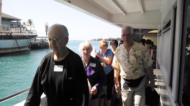 Larry, Jean, Cindy, Don, aboard the Star of Honolulu.