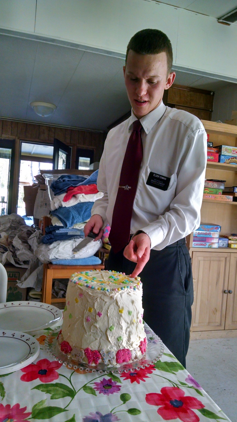 Since Elder Enman had broken the top, he decided to use it to look inside.