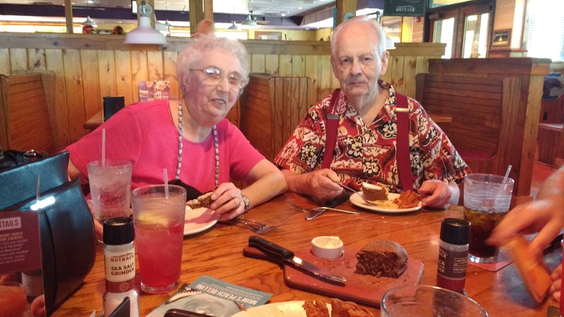 Mother's Day dinner at Outback.