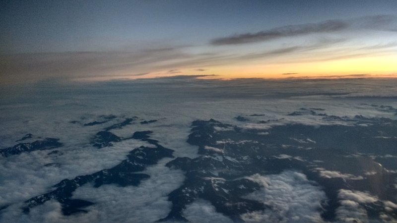 Olympic Mountains with snow on them still.