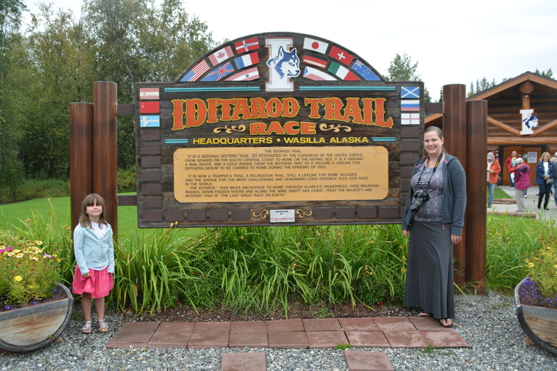 Obligatory picture in front of the museum sign: Iditarod Trail Race Headquarters, Wasilla Alaska