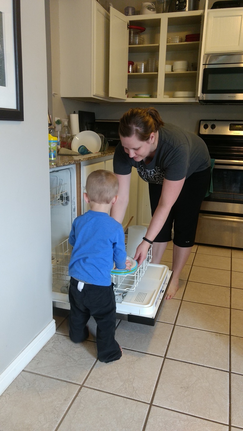 Austin is a great helper in the kitchen.