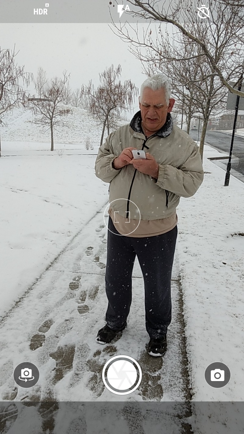 Don playing Pokemon Go.