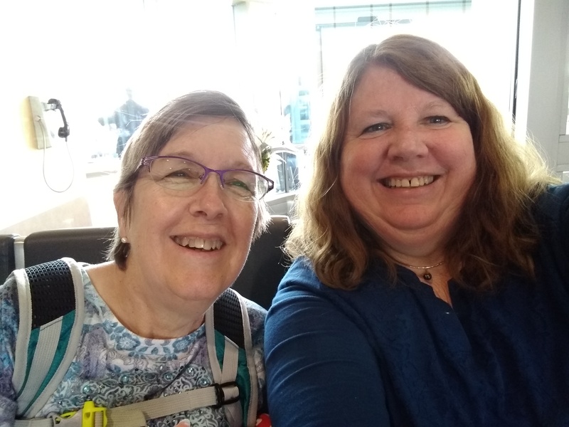 Cindy and Lois are happy campers at MCI