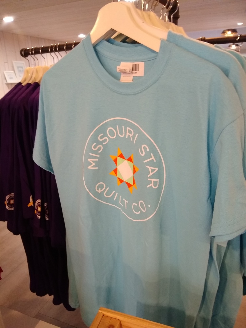 Missouri Star Quilt Co. I bought Don a shirt. Now we can go to quilt show. Lol