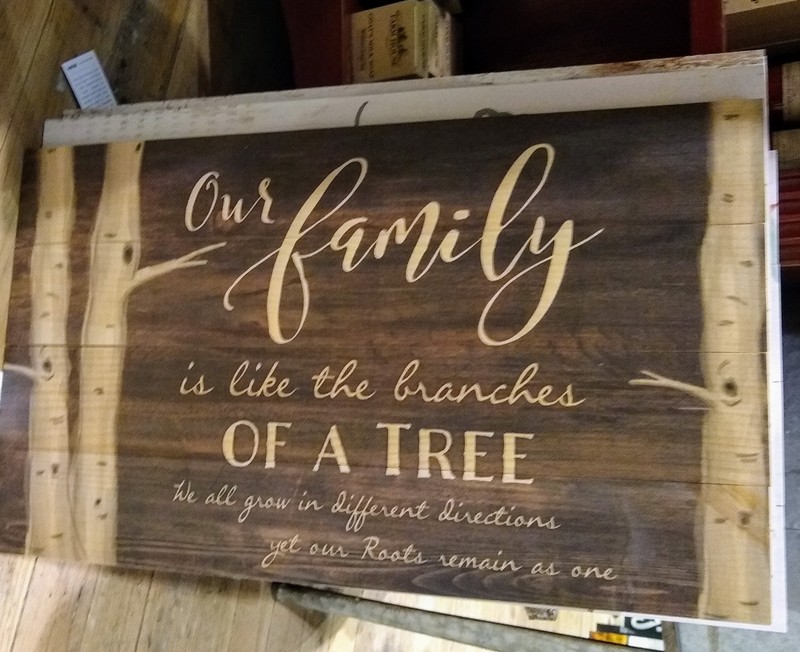 Our family is like the branches of a tree