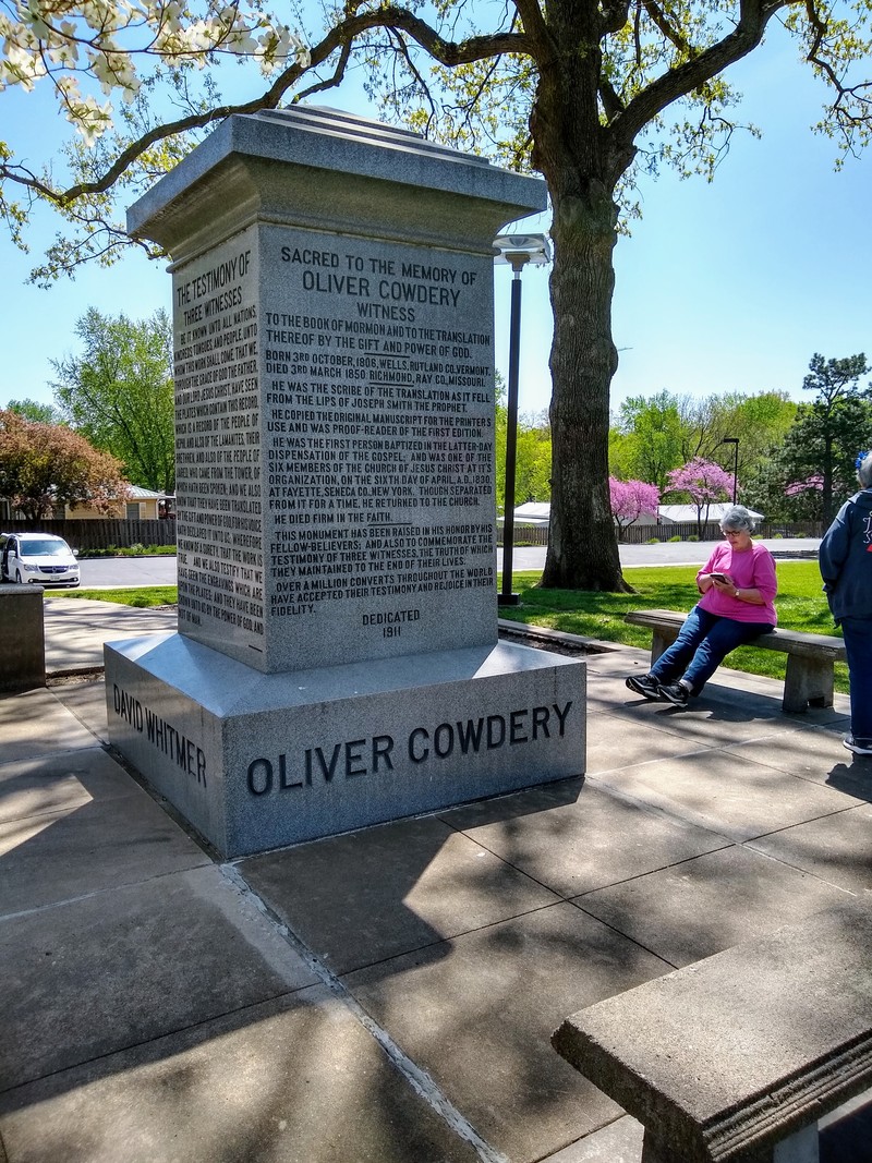 Oliver Cowdery monument