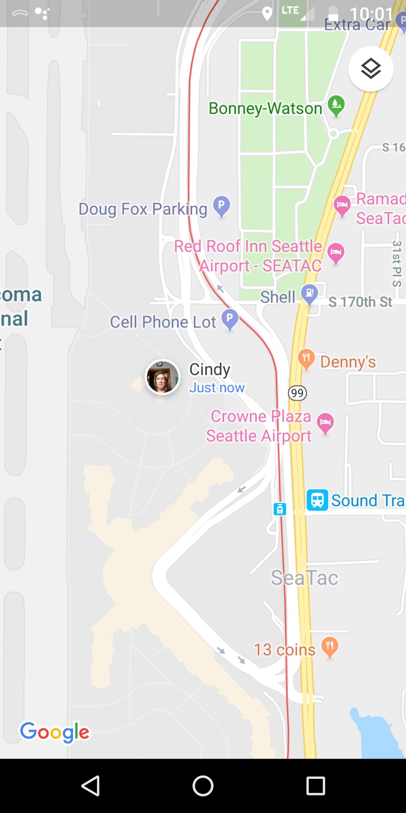 Lois in Denver screenshot of Cindy in Seattle