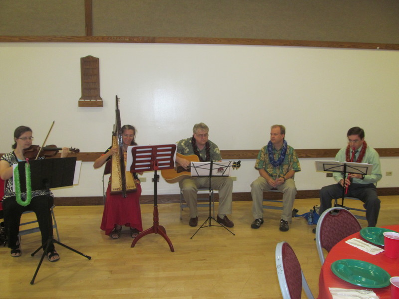 The South Wind Celtic Ensemble charmed us with their prelude music. Ann Gould, Rebecca Carlson, Randy Allred, Russell Carlson, and Keith Lane.