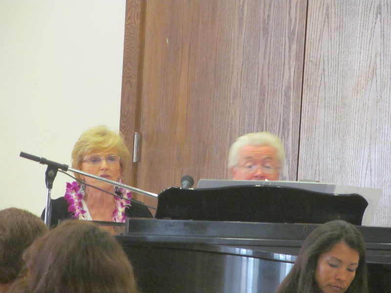 Sister Woods who was in the Mormon Tabernacle Choir joined Michael Ballam for a duet.
