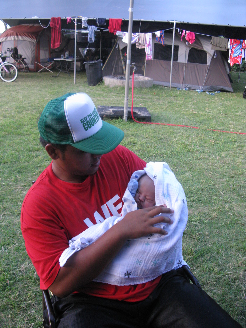 Here's the newest camper - 3 weeks old.