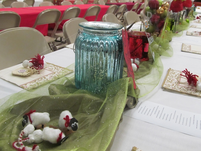 We had great table decorations.